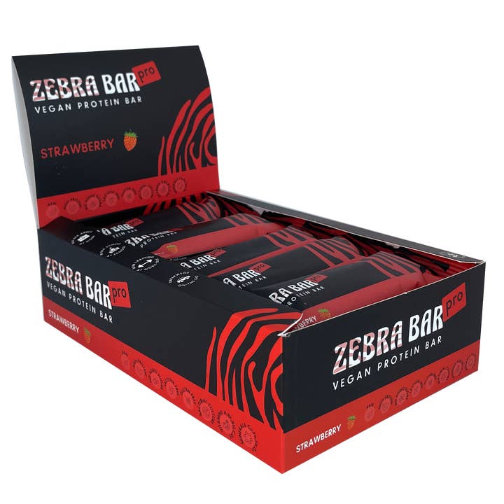 REMOVED BRAND - Vendita all'ingrosso Barrette - Vassoio fragola Zebra Bar (15 barrette)