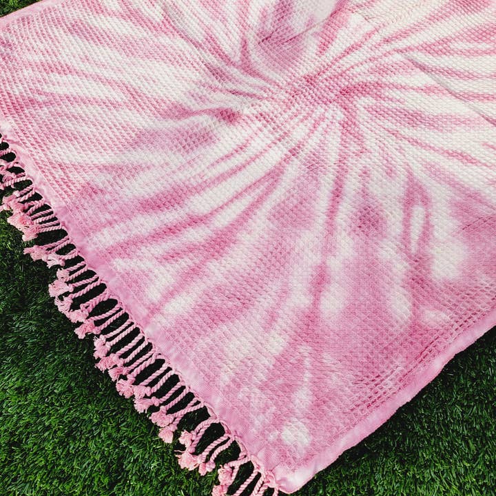 EBRU Home – wholesale Throw blanket – 4 WAFFLE THROW/ Blanket , Assorted Tie-Dye Waffle Towel14