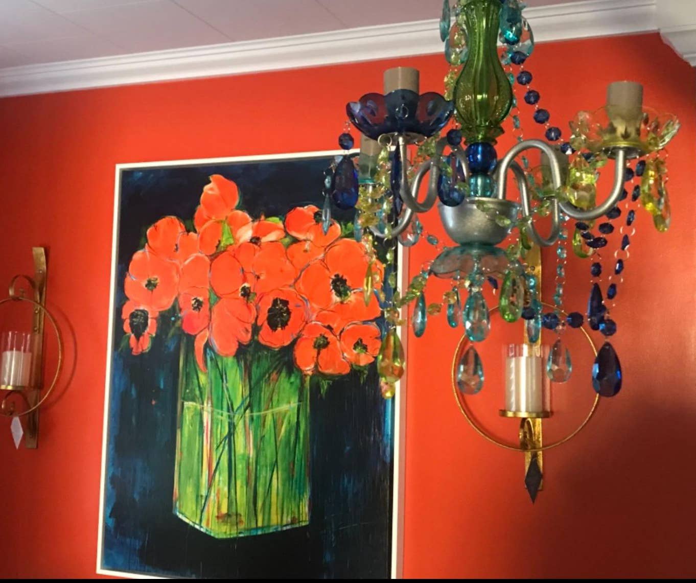 Think Brink - Wholesale Chandelier/Hanging Light - 4 Light Blue Green Plug-In Chandelier3