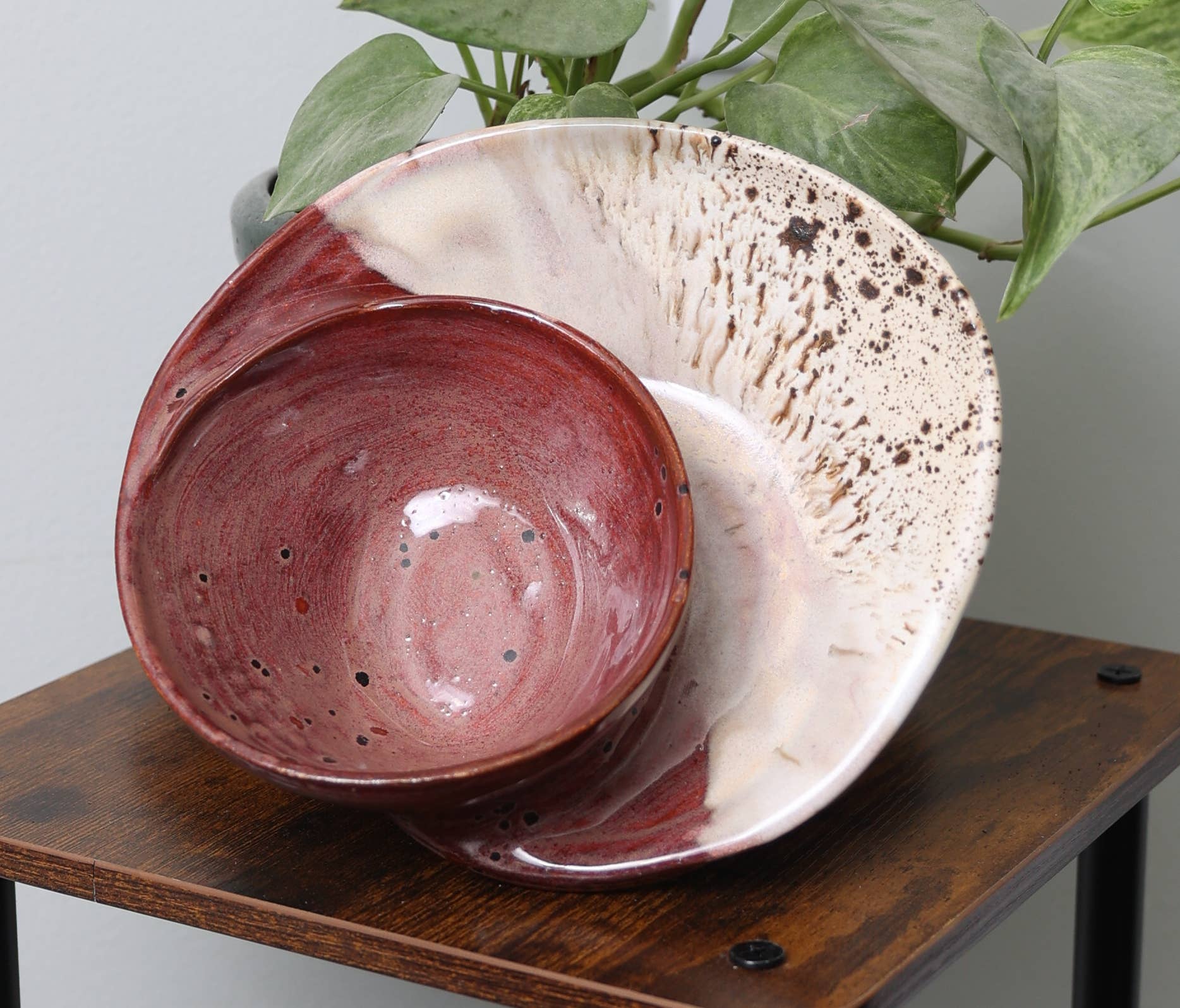 Sawdust and Clay - Wholesale Decorative Plate/Dish/Bowl - Artisan Swirly Bowls- Ceramic Serving Bowls- Assorted Case2