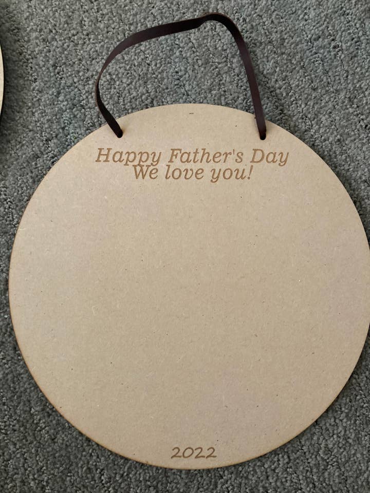 Placa de pared con estampado de manos para el Día del Padre para venta al por mayor de True Edge Designs