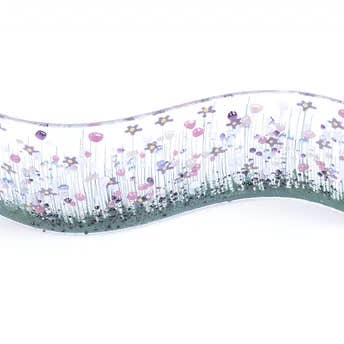 Handmade Fused Glass - Violet Wave for wholesale by Pam Peters Designs