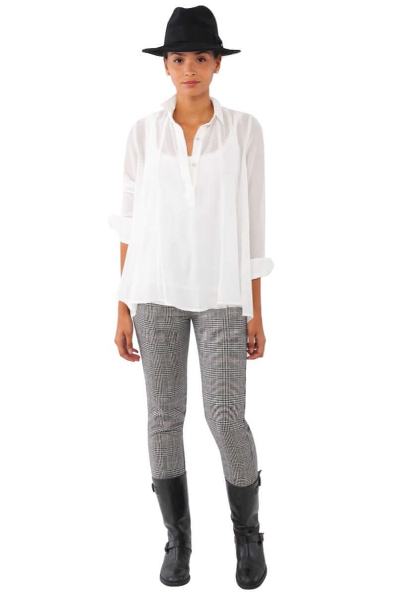 Gretchen Scott LLC - Wholesale Blouse - Women's - Chiffon Seamed Top10