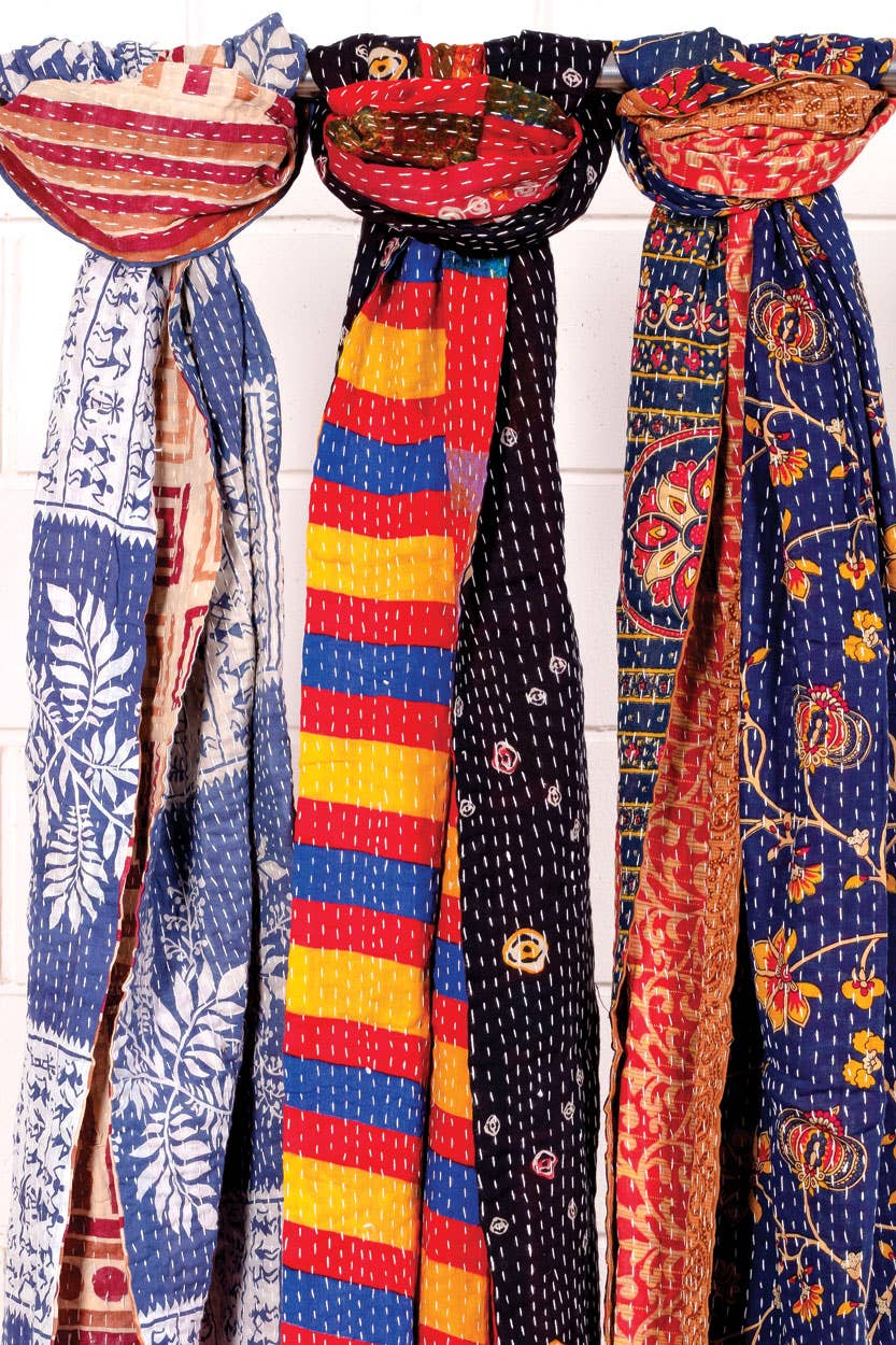 Sevya Handmade – Großhandel Schal – Damen – Cotton Kantha Schals6