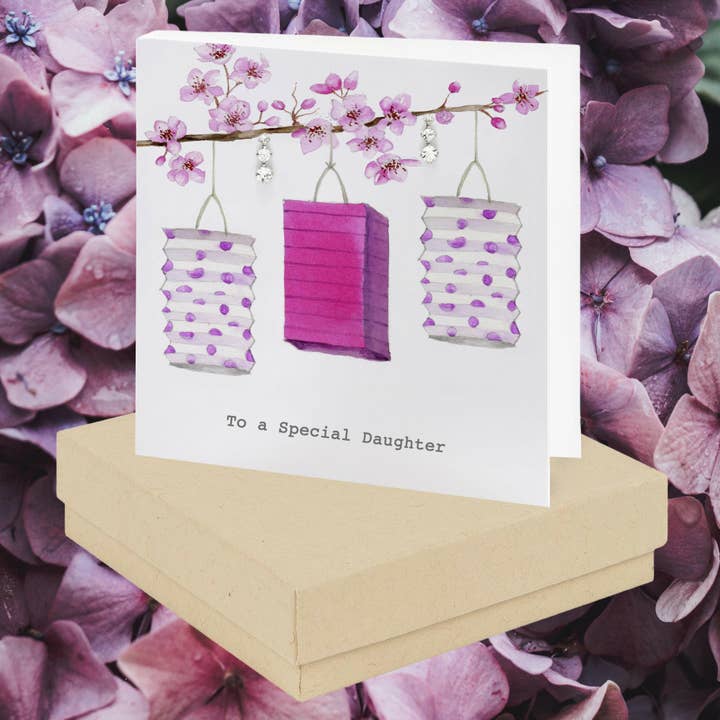 Örhängen i sterlingsilver – Lyktdesign i presentask för döttrar för wholesale av Crumble & Core