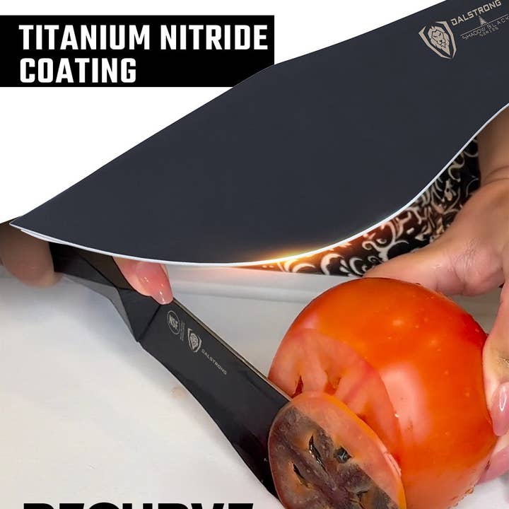 Dalstrong - Wholesale Kitchen/Utility Knife - Chef's-Cleaver Hybrid "Barong" Knife 7" | Shadow Black Series | NSF Certified | Dalstrong ©2