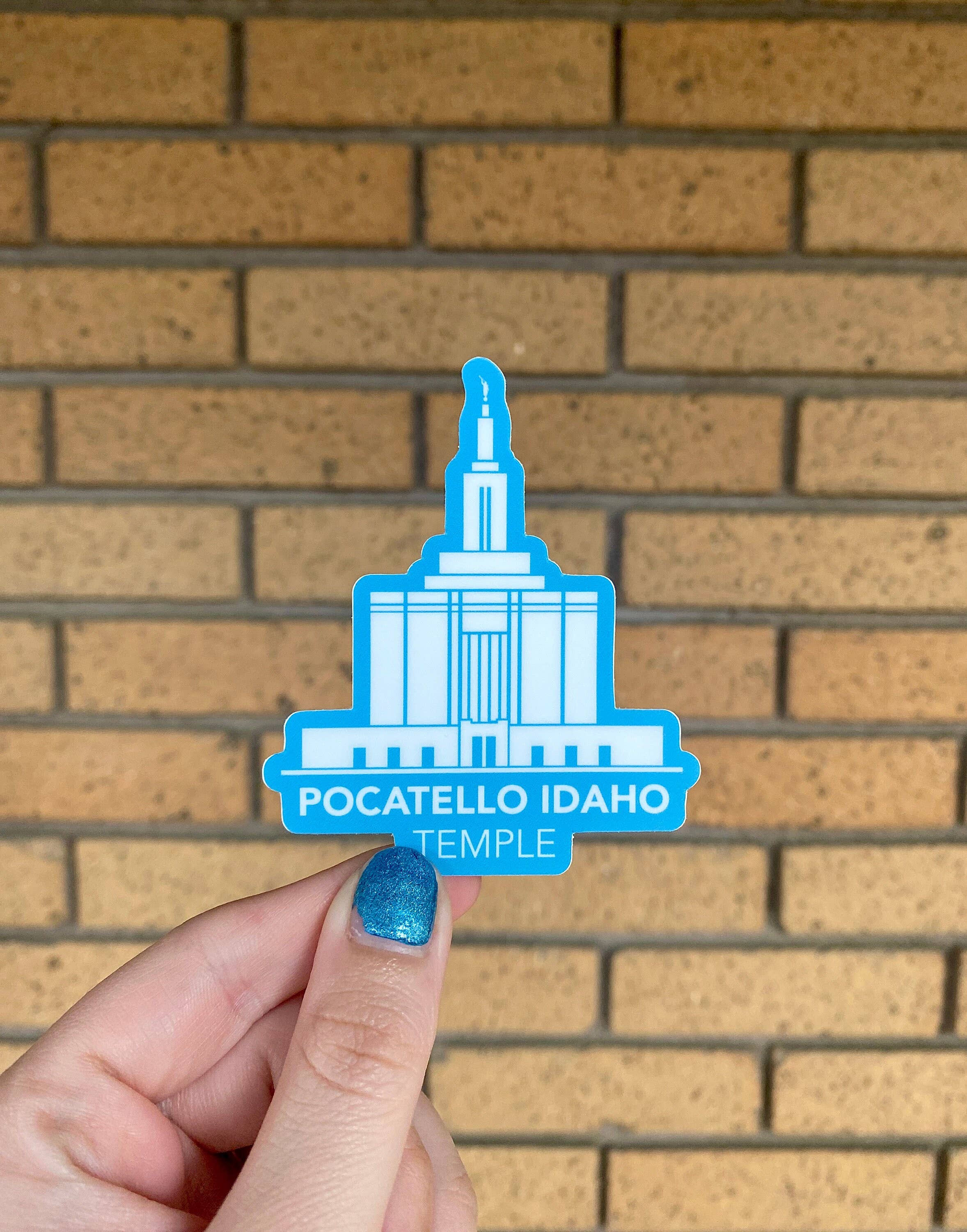 JasmineTreeDesign – Engroshandel Klistermærke – Pocatello Idaho Tempelklistermærke, LDS Pocatello Idaho-templet1