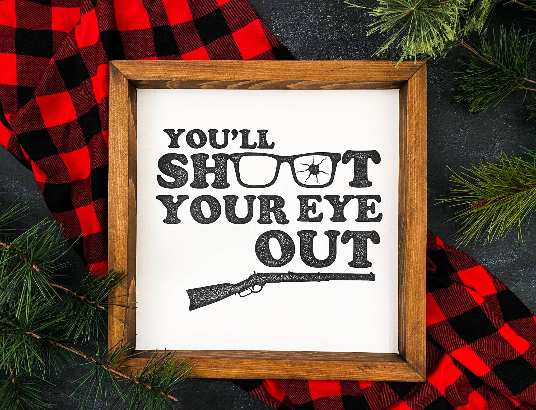 Southern Mesa Trading Co. - Wholesale Sign - Shoot Your Eye Out Wood Wall Art 5