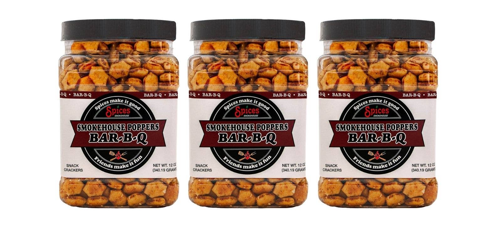 Smokehouse Crackers - Wholesale Crackers - Smokehouse Poppers 3ct  "Tester" 12 oz Jars3