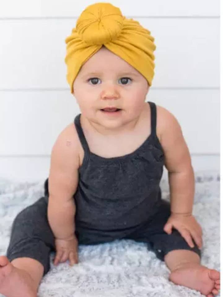 Turbante/diadema de punto de algodón para venta al por mayor de Yo Baby