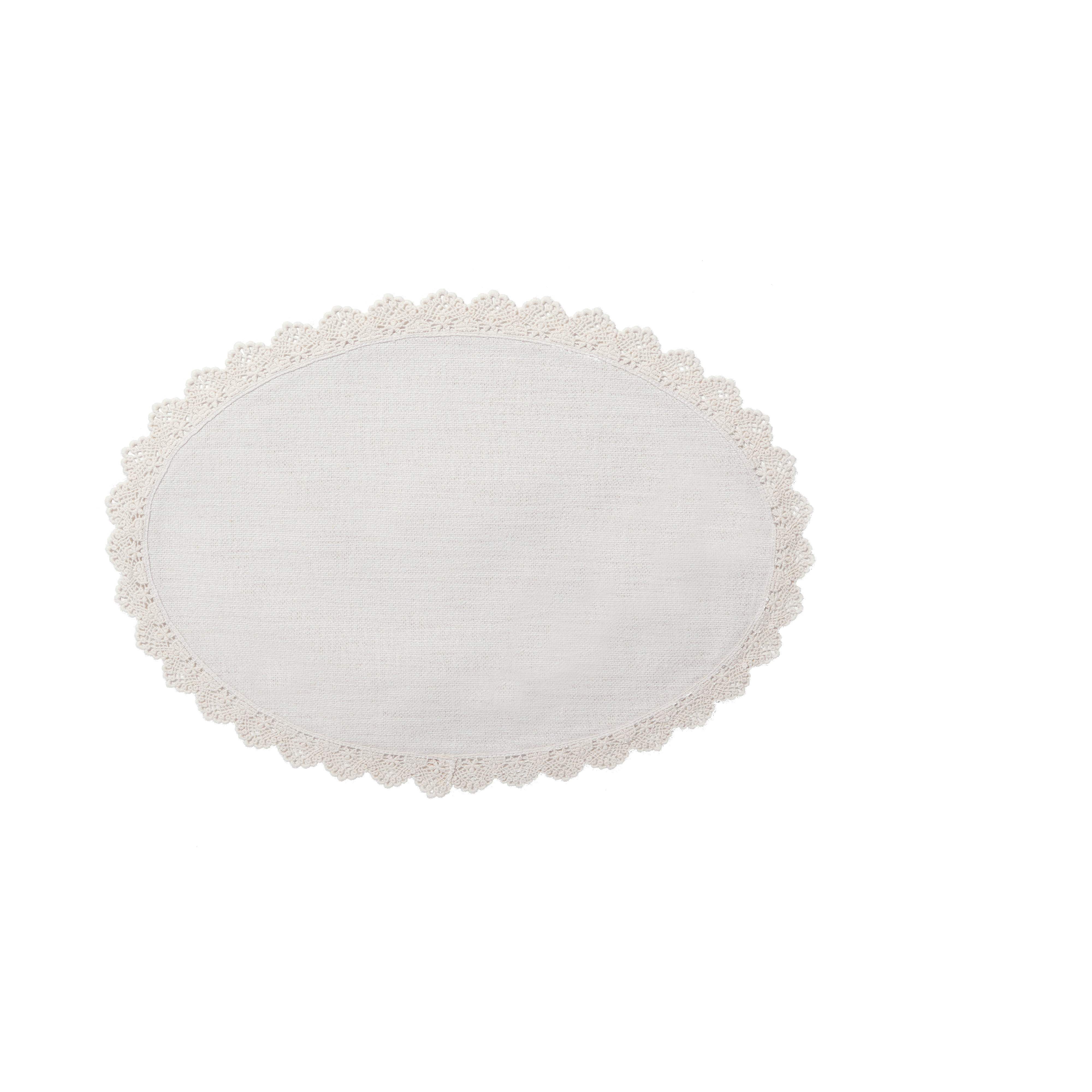 Hogg Outfitters – wholesale Placemat – SUBLIMATION LINEN PLACEMAT W/ LACE TRIM2