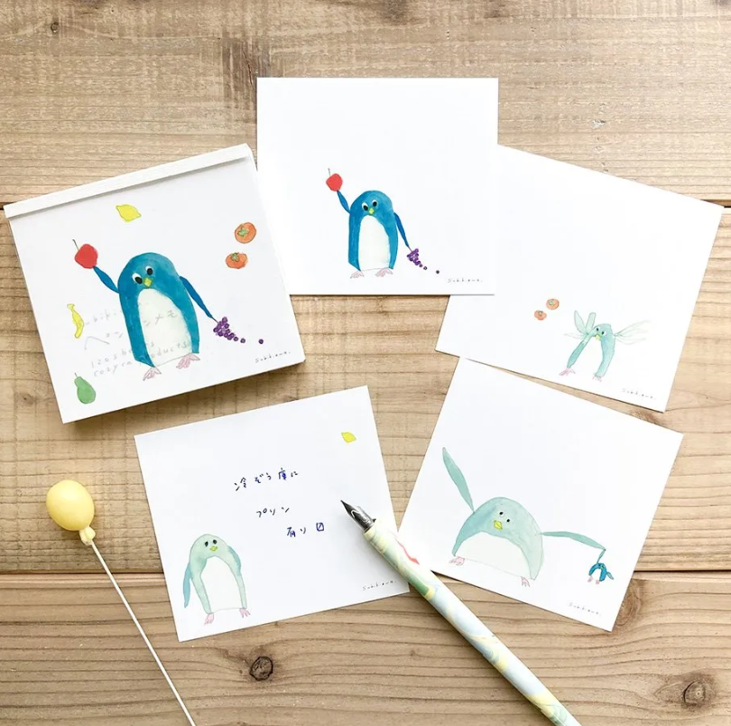 「FUNJI」In Japan - Vendita all'ingrosso Bloc notes - Subikiawa Blocco Note Giapponese - Cigno o Pinguino | 120 Fogli16