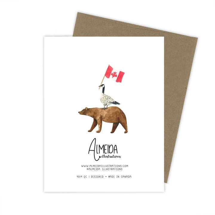 Almeida Illustrations - Wholesale Everyday Greeting Card - The Eh Team Card | Canada Card2