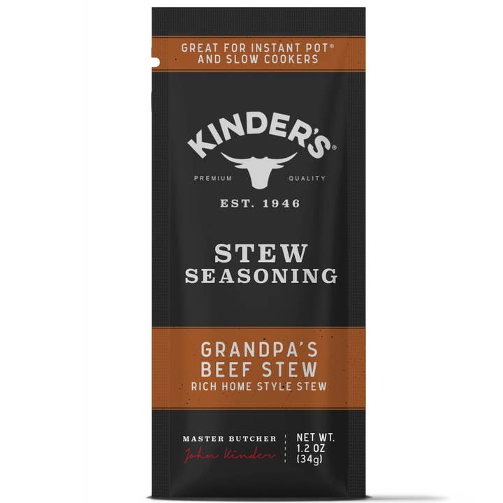 Grandpa's Beef Stew for wholesale by Kinder's Sauces & Seasonings