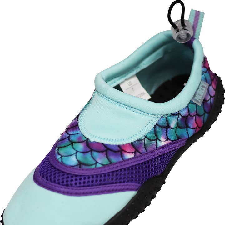 Norty Womens Water Shoes Aqua Slip On 42031 Purple Mermaid for wholesale by Eastern Off Price