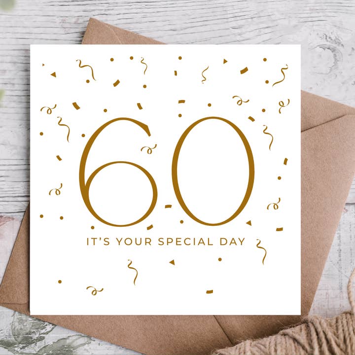 Gold Confetti Style Wishes 70th Birthday Card for wholesale by Highgrove Cards