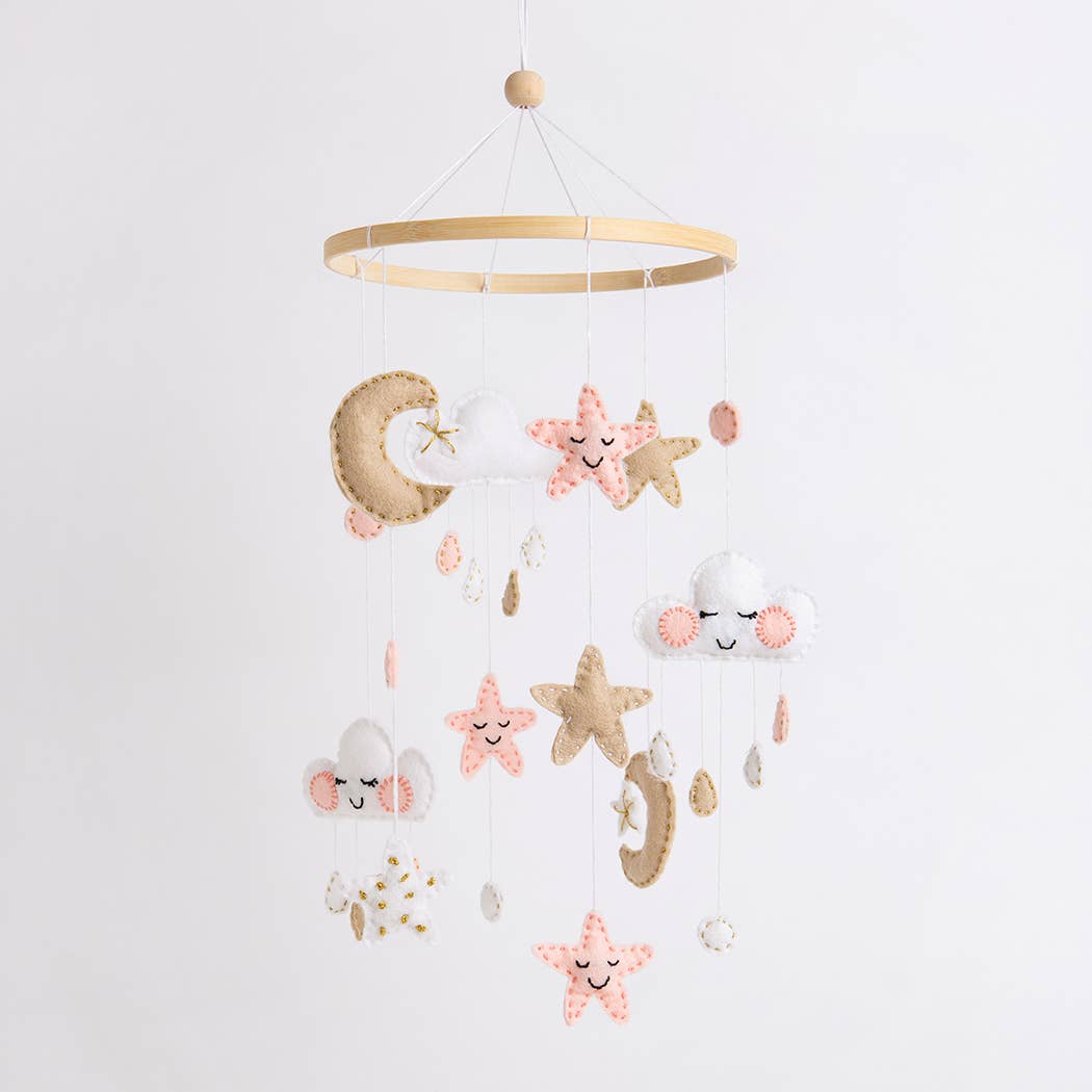 Wool Couture Company - Wholesale Craft Sewing Kit - Cloud Mobile Beginner Felt Craft Kit1