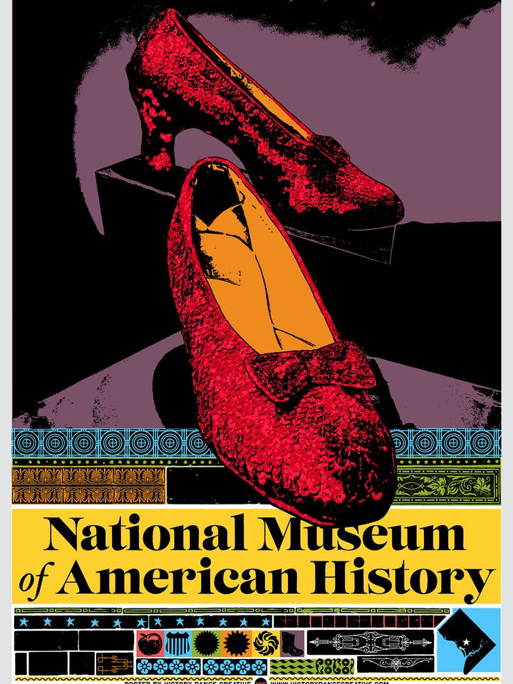Zeefdruk van het American History Museum DC voor wholesale door Victory Dance Creative