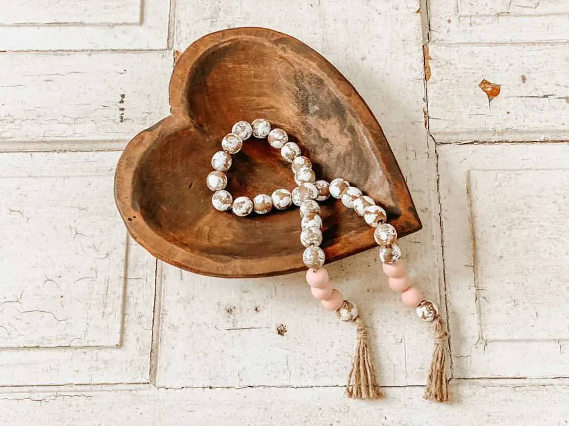 Rustic Farm - Wholesale Decorative Plate/Dish/Bowl - Large Heart Bowl, Handmade 7.13