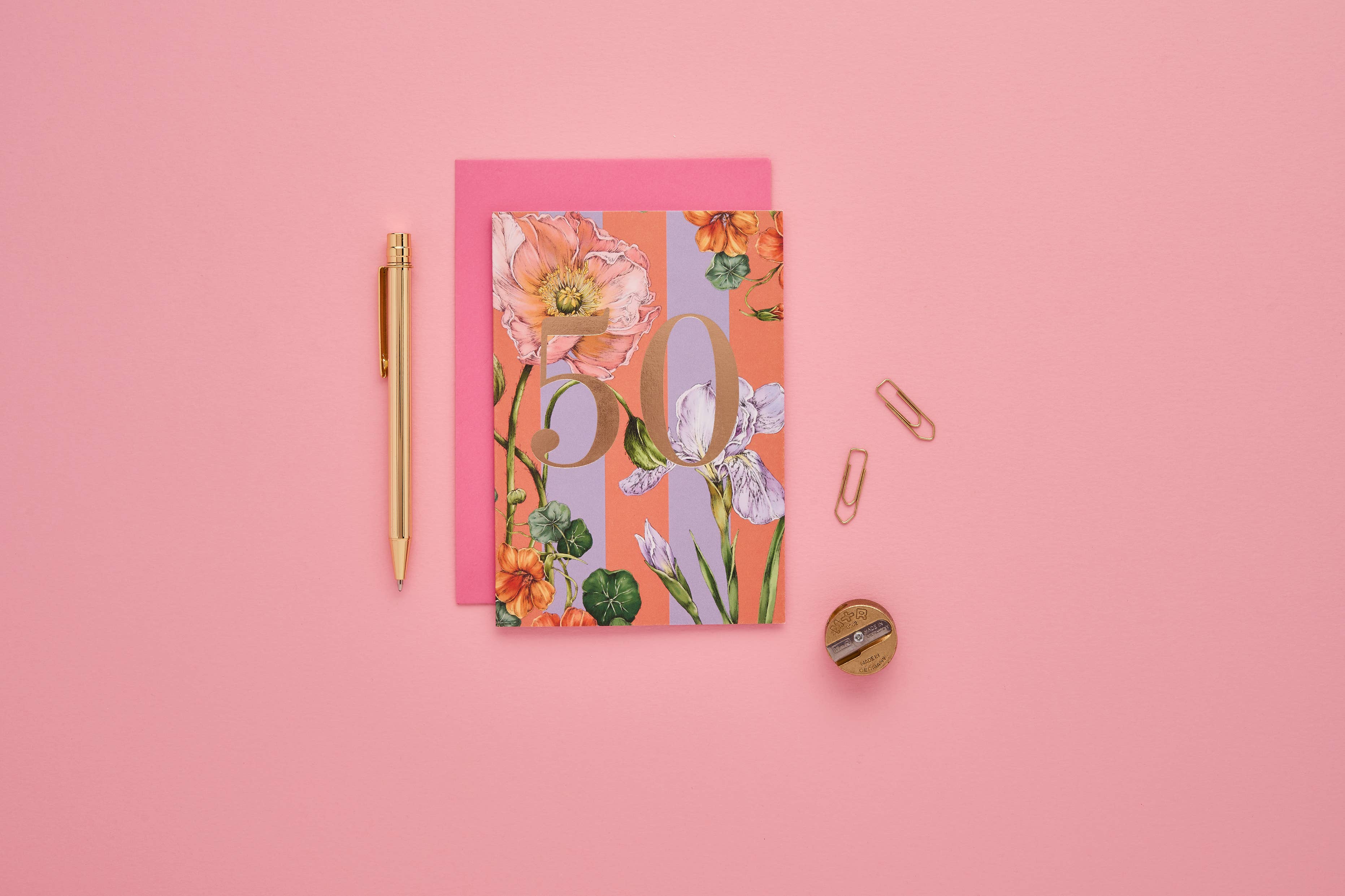 Catherine Lewis Design – wholesale Birthday card – Age Milestone Collection - 50 - Birthday Card1