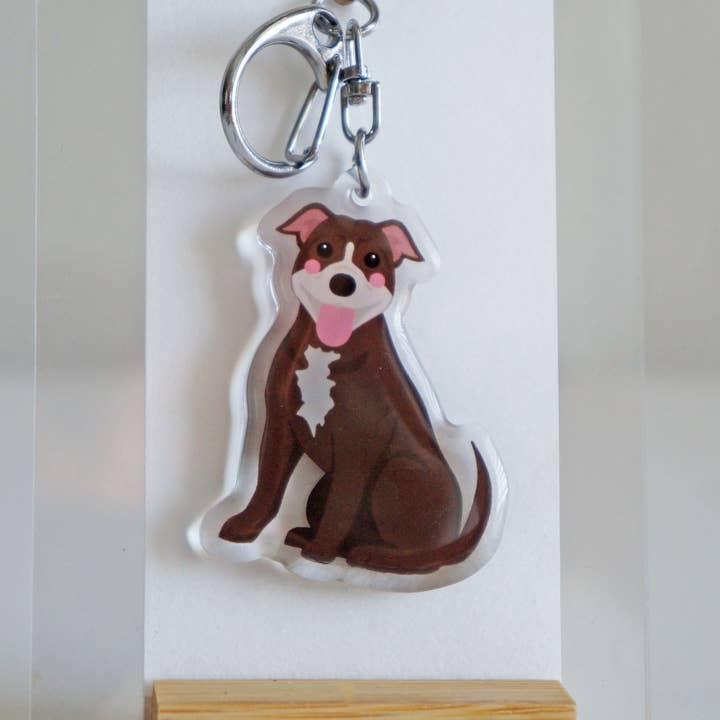 kiwi & WILLOW - Wholesale Keychain - Unisex - Pitbull Epoxy Keychain10