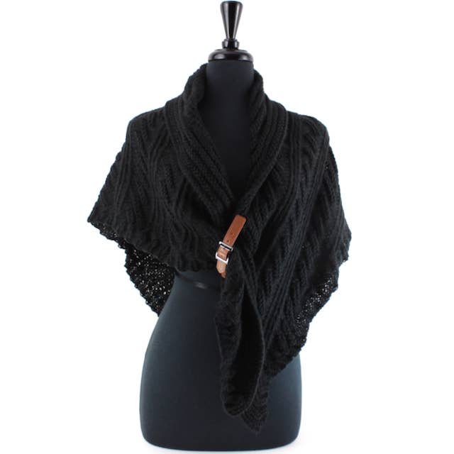 Pretty Persuasions - Wholesale Wrap - Women's - CP23151 Belted Sweater Knit Wrap