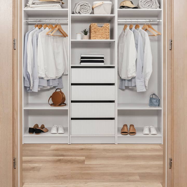 CODU - Wholesale Bedroom furniture - Malmo Walk In Wardrobe - 2 Shelf/Hanging Module