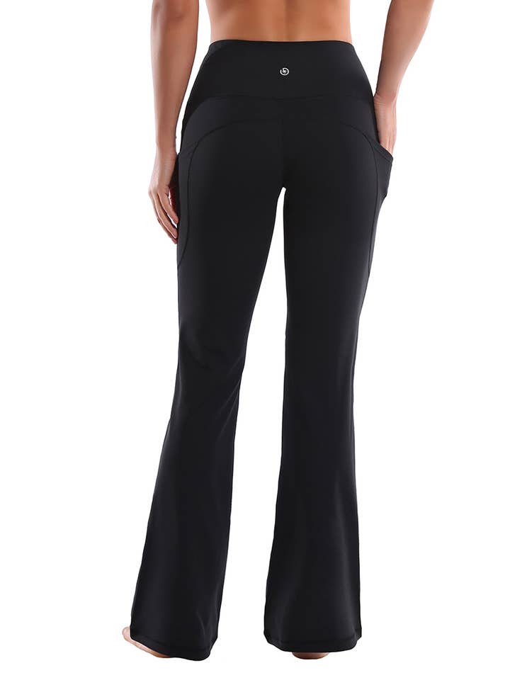 Rosa Clothing - Wholesale Athletic Pants - Women's - High Waist Bootcut Yoga Pants Pockets_29″