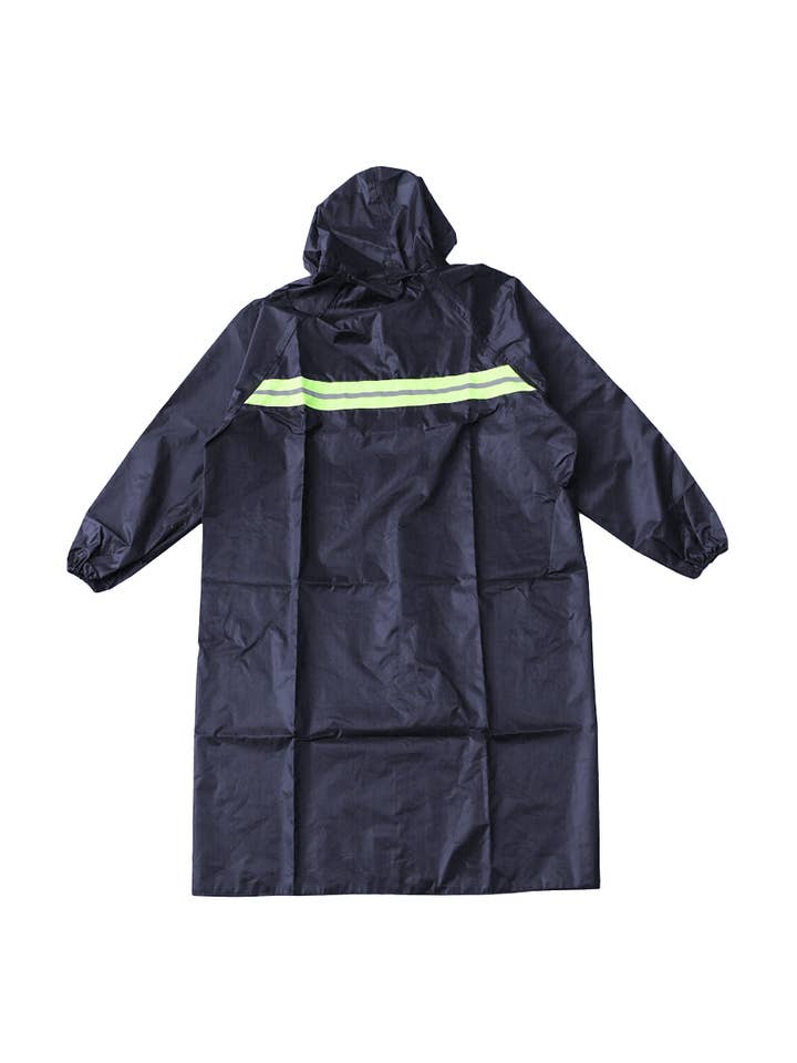 Cap Zone - Wholesale Raincoat - Unisex - Sleek Reflective Hooded Pvc Raincoat3