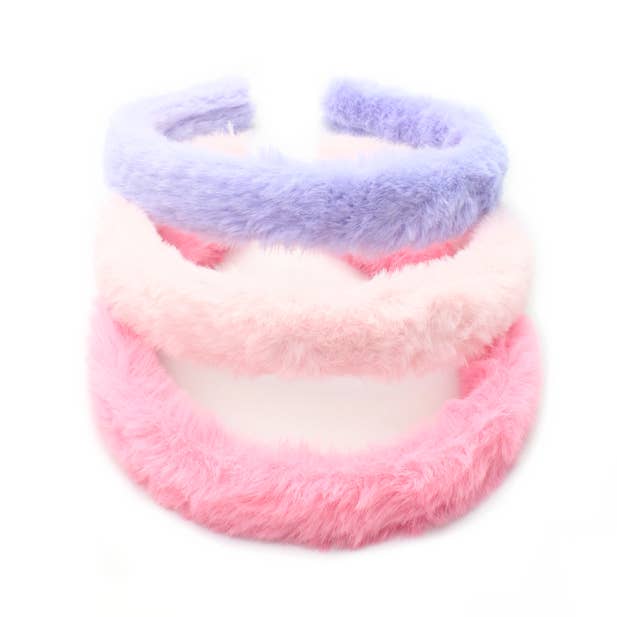 Inca UK - Wholesale Fashion headband – women's - 2cm wide faux fur covered aliceband