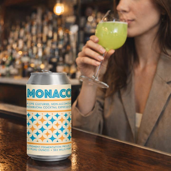 "Monaco" Celery Yuzu Juniper N.A. Cocktail -12 Pack for wholesale by Figment Kombucha