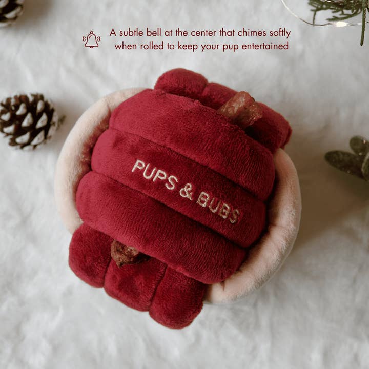 Pups & Bubs - Wholesale Pet plush toy – Dog - Jingle Knot Nosework Toy1