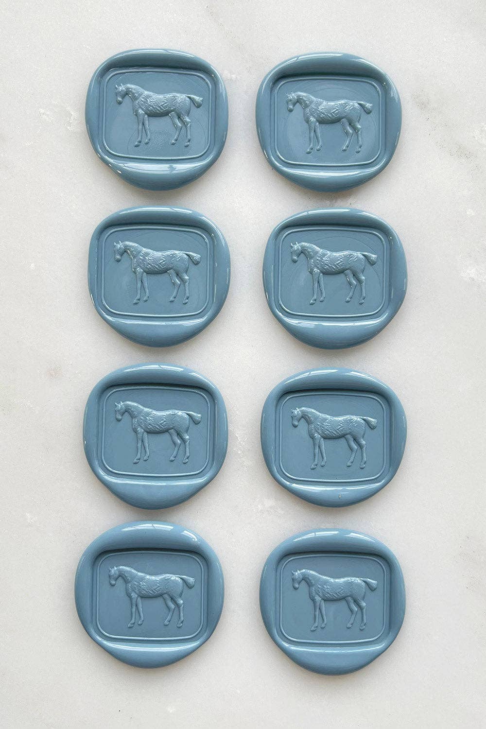 Danielle Demers Studio - Wholesale Sealing Wax - Standing Horse Wax Seals, Boxed Set of 8, Avail. in 9 colors4