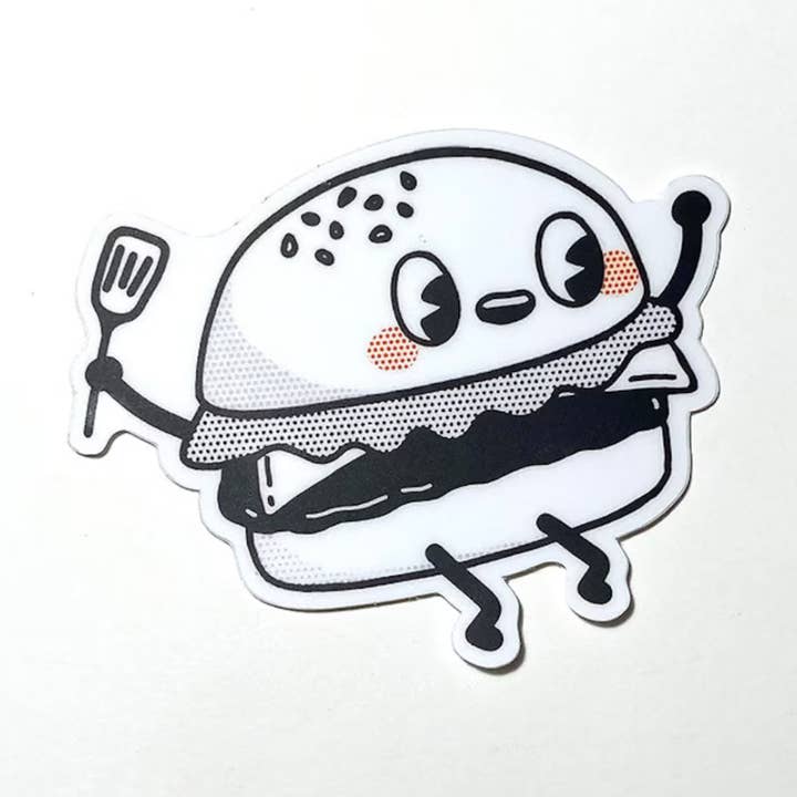 Happy Burger - Sticker for wholesale by Zander Mack