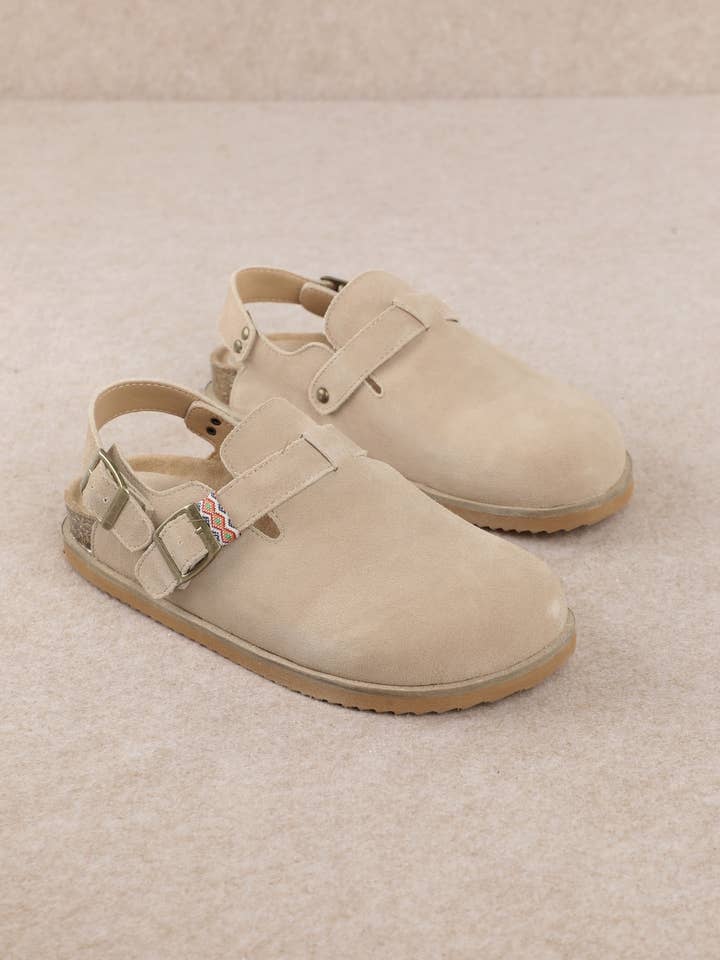 GESLOTEN TEEN SLINGBACK BAND KURKEN KLOMP SANDALEN voor wholesale door Oliccui