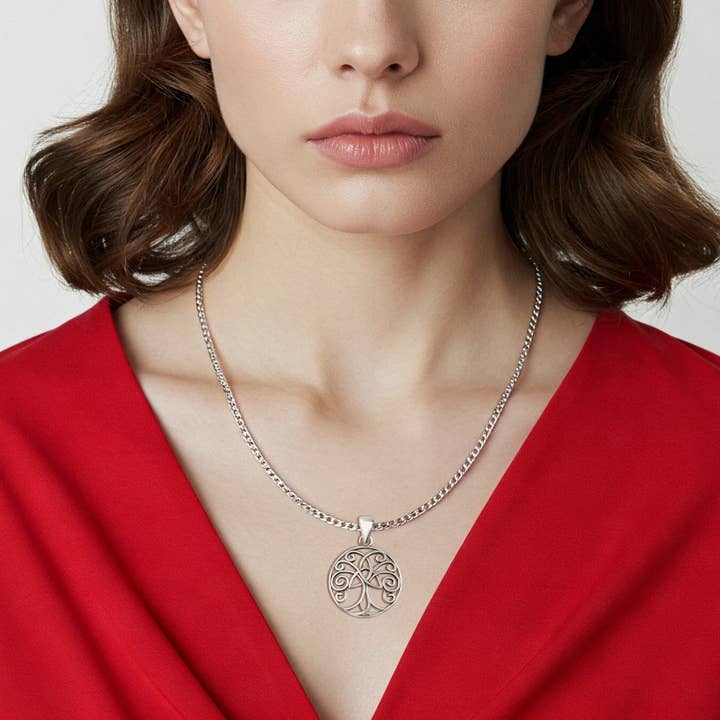 Blue Apple Imports - Wholesale Individual Charm/Pendant - Tree Of Life Pendant Oxidized Trinity 925 Sterling Silver Wholesale2