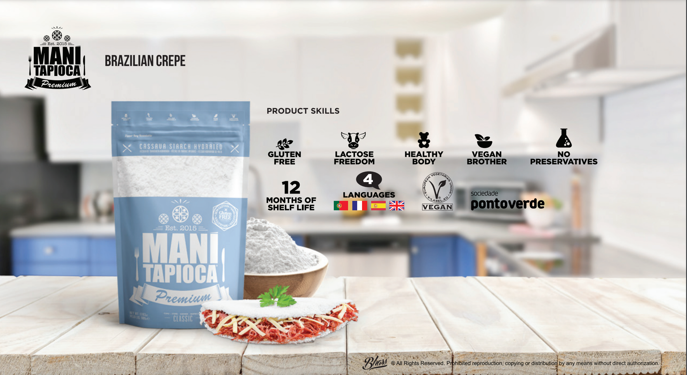 Bhars Foods - Wholesale Bread Mix - Mani Tapioca - Hydrated Cassava Starch - 500g2