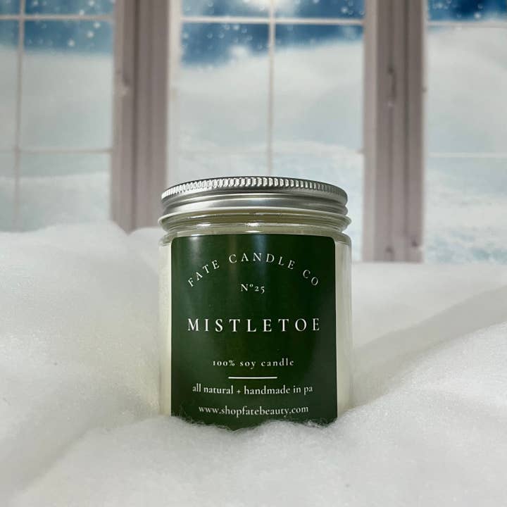 Fate Naturals - Wholesale Jar/Filled Candle - Mistletoe Non-Toxic Candle (Pine + Camphor)1