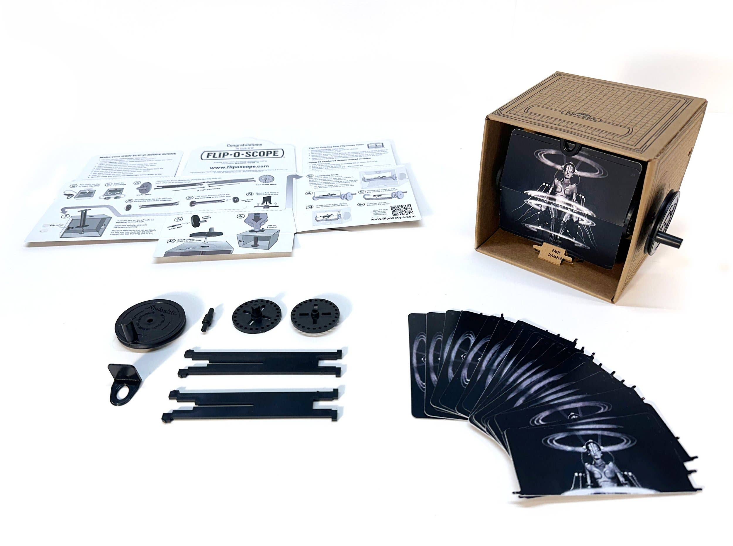 Fliposcope - Wholesale DIY Craft Kit - Fliposcope - Metropolis DIY FlipBook Machine Keepsake2