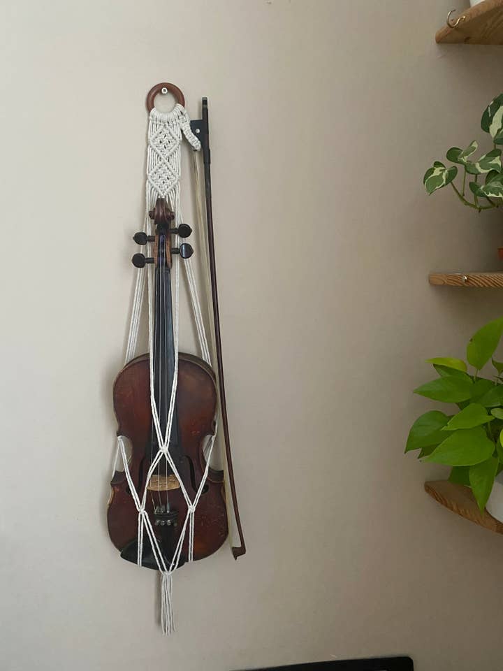 Colgador de Pared para Violín con Soporte para Arco para venta al por mayor de Macra-Made With Love