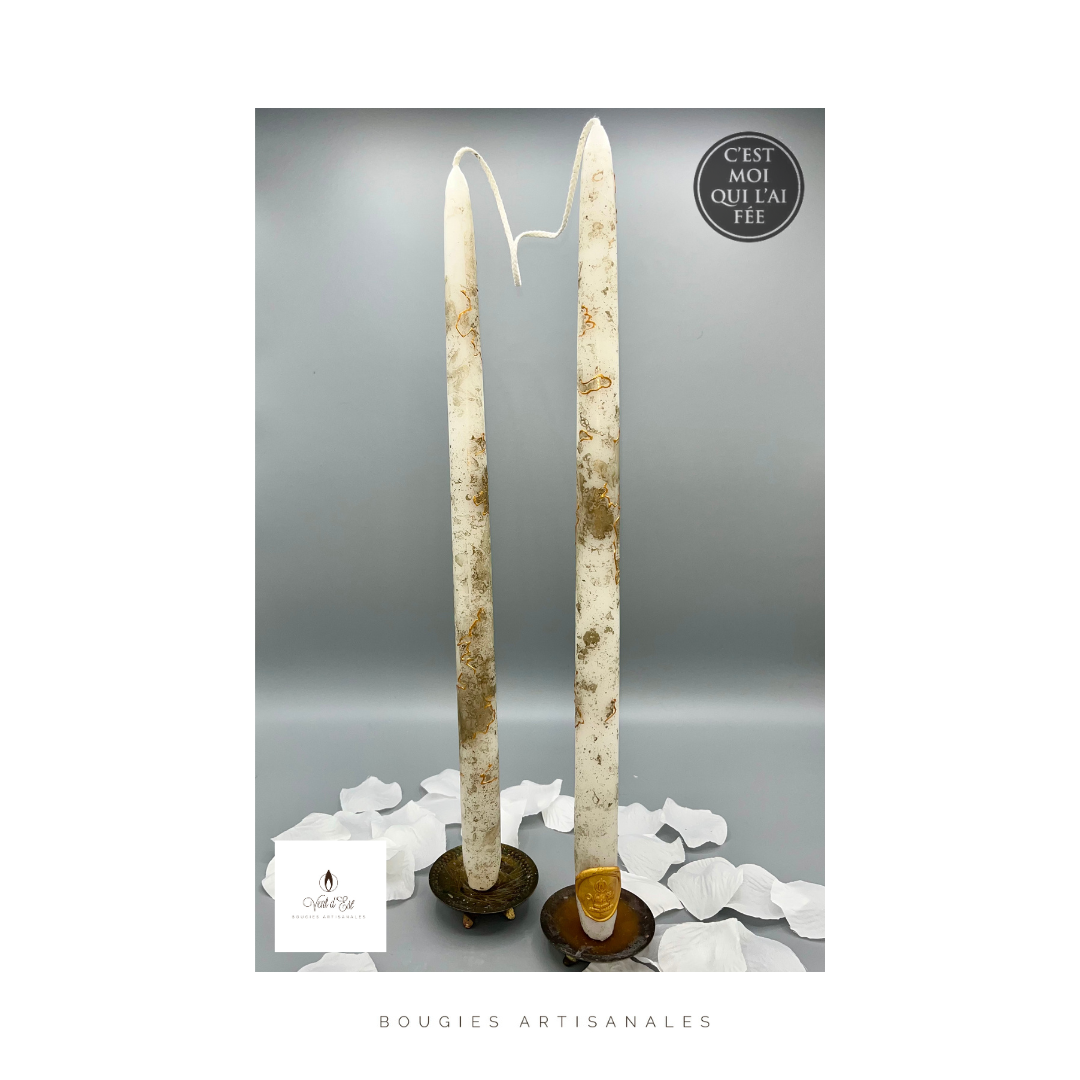 Bougies Vent d'Est - Wholesale Tapered Candle/Candlestick - Gold, Silver, and Trendy 2025 Colored Taper Candles1