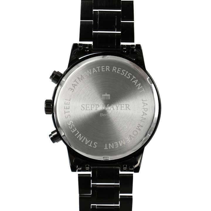 Sepp Mayer - Wholesale Wrist Watch - Unisex - Spandau U7 - Black/Rose Gold Watch