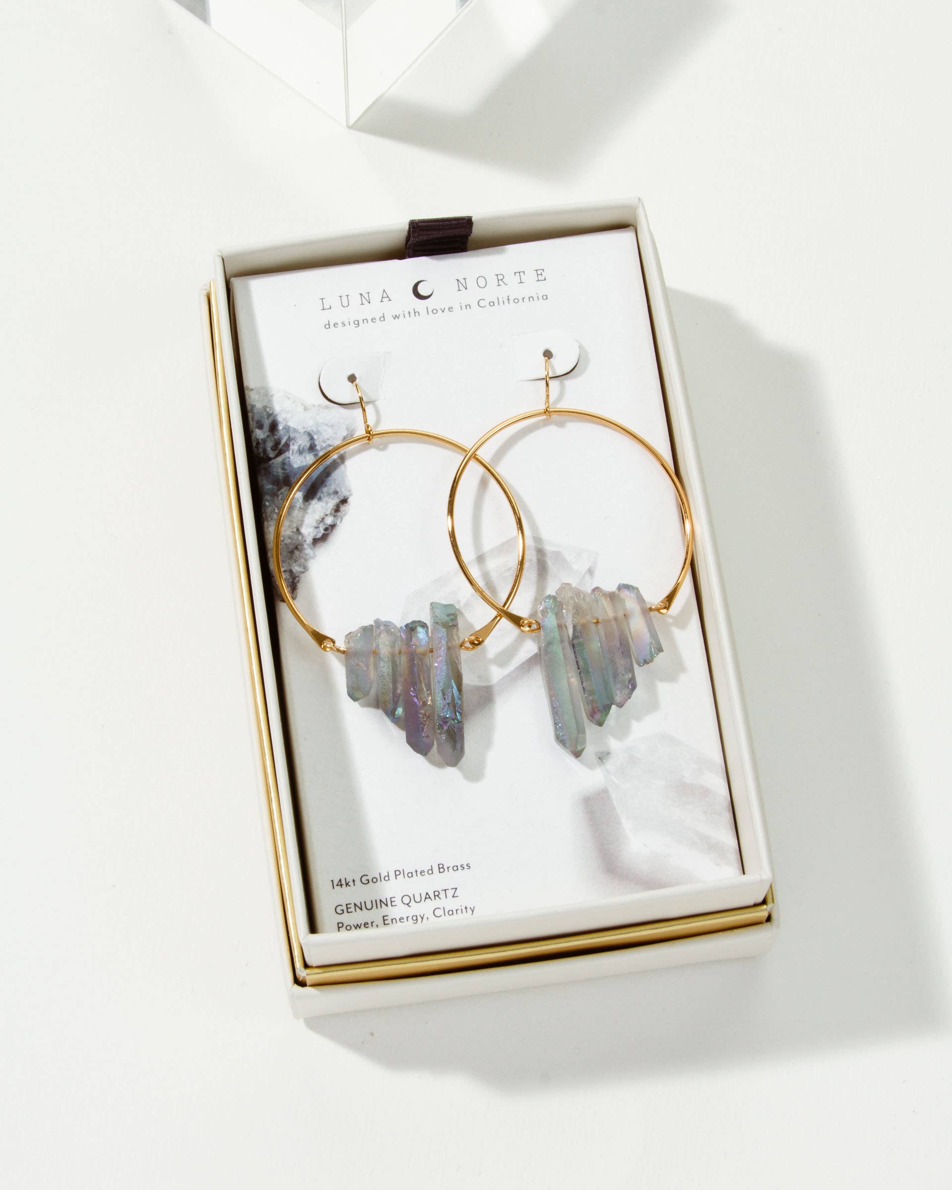 Luna Norte - Wholesale Dangle Earrings - Super Nova Earrings- Rainbow Quartz2