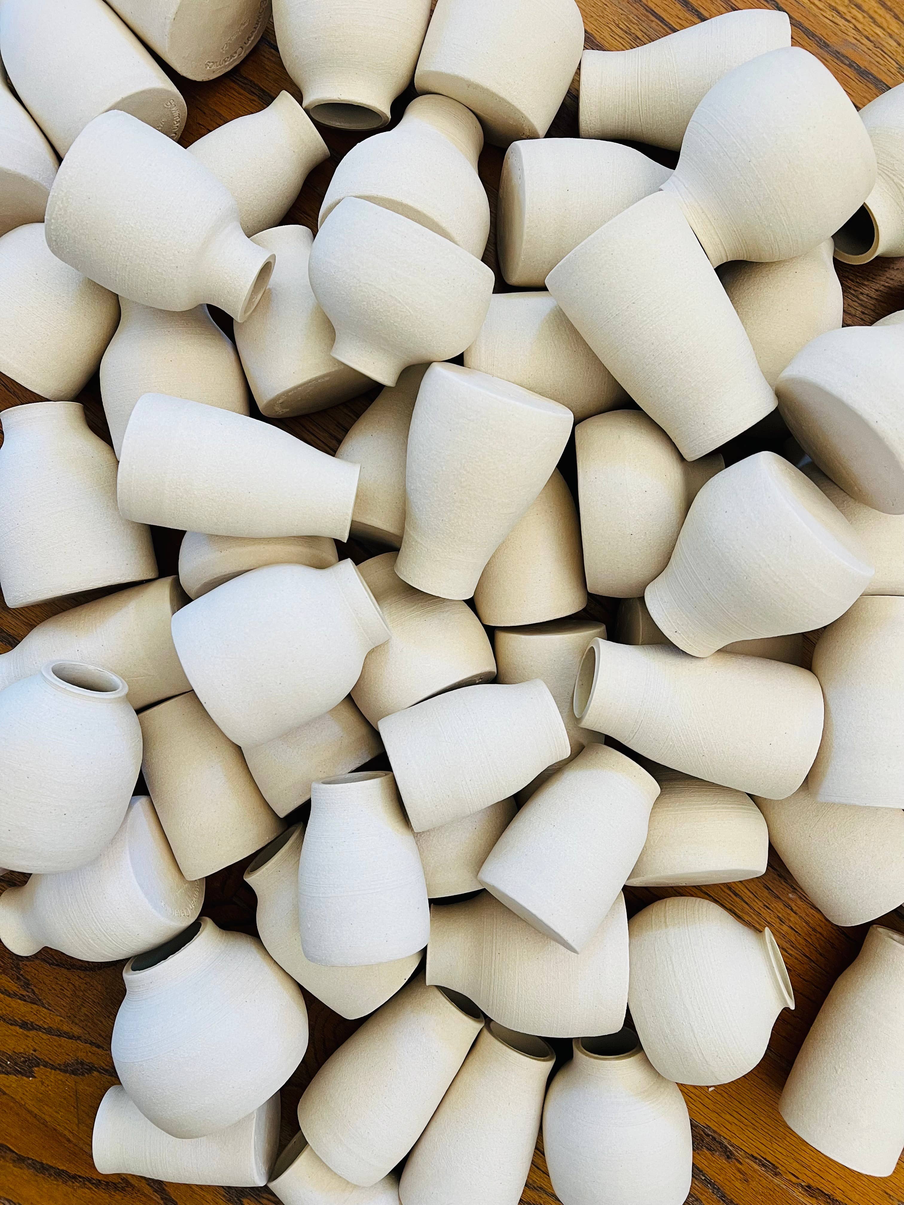 Bowman Ceramics - Wholesale Vase - Stone white bud vases13