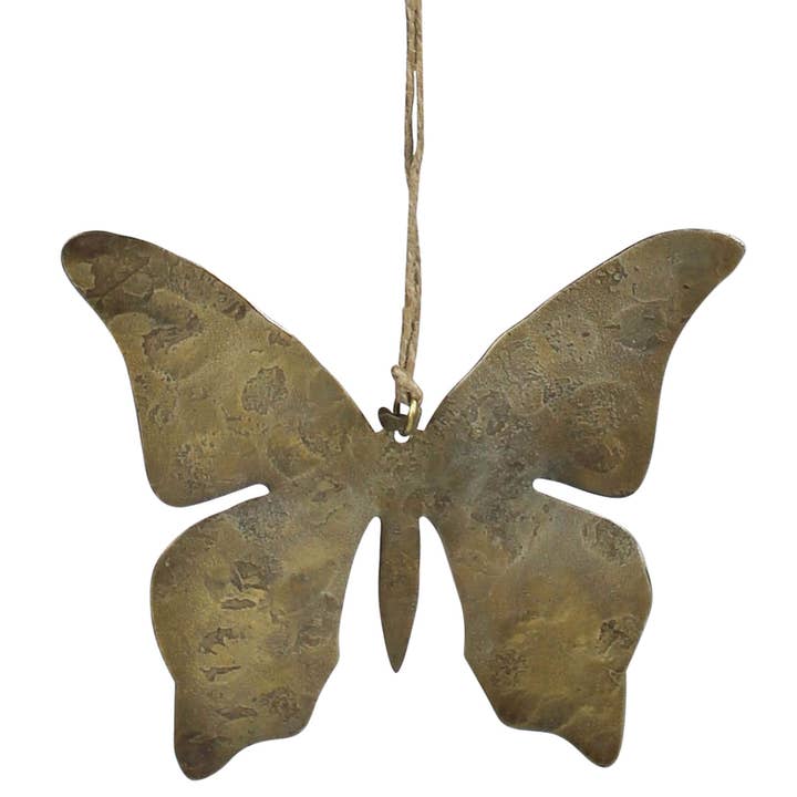 Vlinder Ornament, Antiek Goud voor wholesale door HomArt