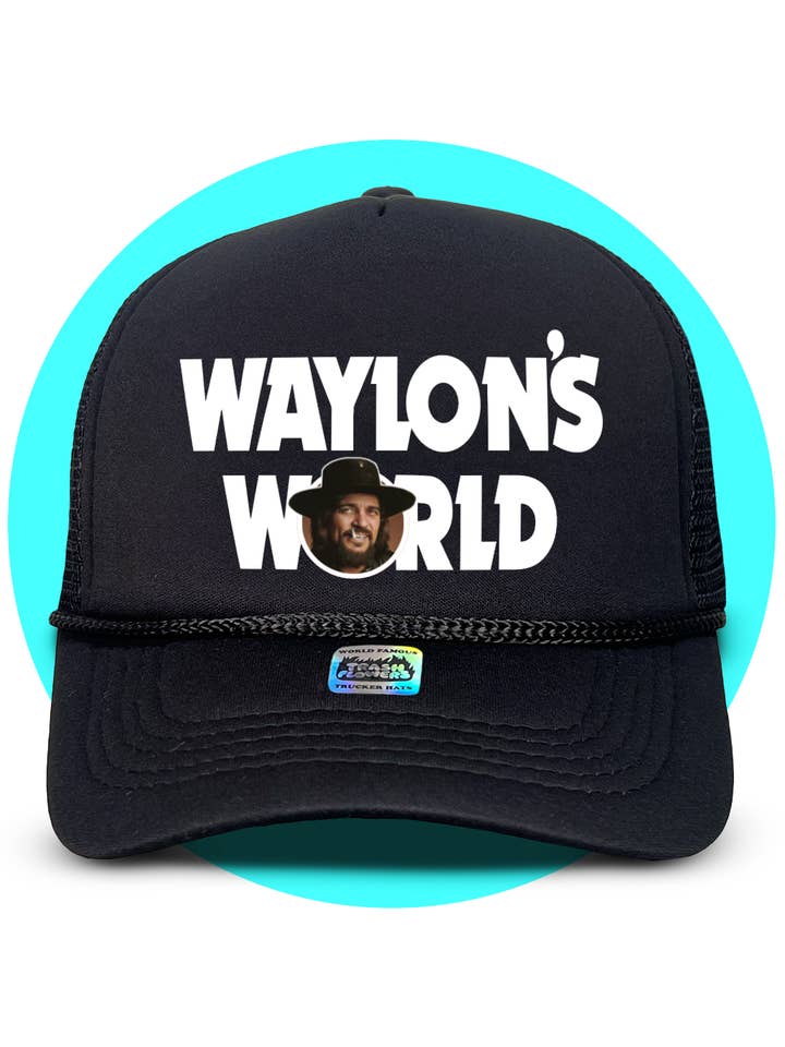 Waylon's World Trucker Hat for wholesale by Trash Flowers Trucker Hats