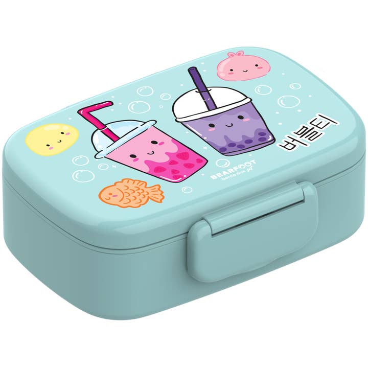 Children's lunch box with compartments, leak-proof - BubbleTea, mint for wholesale by BEARFOOT
