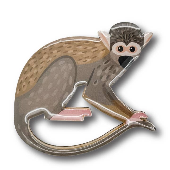 Spilla a forma di scimmia scoiattolo boliviano per la vendita all'ingrosso da parte di Selatan