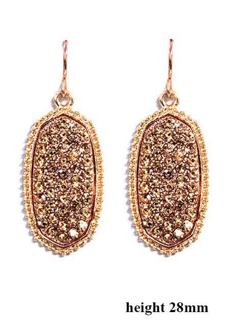 MiMi Wholesale - Wholesale Dangle Earrings - VE1550 Pave Rhinestone Oval Hexagon Drop Earrings9