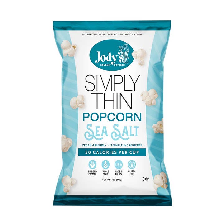 Simply Thin Sea Salt 8 oz Foil Bags - 8 Pack for wholesale by Jody's Inc.